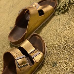 Gold Birkenstock’s